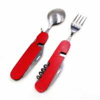 Набор складной вилка, ложка, нож (6 в 1) купить
