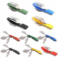 Набор складной вилка, ложка, нож (6 в 1) недорого