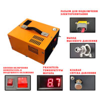 Компрессор ВД DROZD MINI 12В / 220В 300 Атм (с блоком питания) недорого