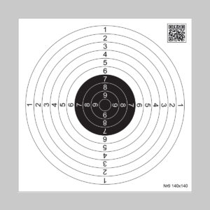 Мишень для пневматики 140х140 №9, 50шт
