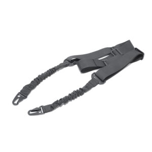 Ремень двухточечный оружейный тактический ЧЕРНЫЙ (2 карабина,SL01) купить