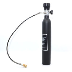 Баллон - заправочная станция 0,5 л с манометром (300 атм) (ИП Рогаткин)