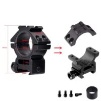 Кольца 25,4мм / 30мм Weaver тактические быстросъемные (высокие) цена