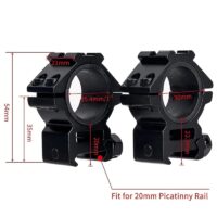 Кольца 25,4мм / 30мм Weaver тактические быстросъемные (высокие) недорого