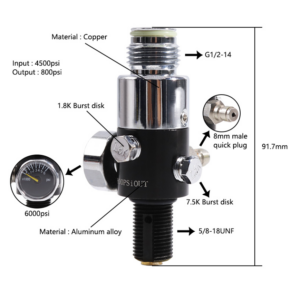 Регулятор давления COPPER  800PSI 5/8-18UNF (FMJ018)