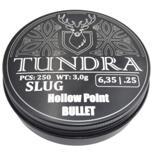 Пули полнотелые TUNDRA HOLLOW POINT BULLET 6.35(6.42) 3.0г 250шт