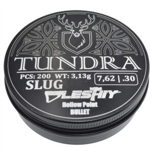 Пули полнотелые  TUNDRA HOLLOW POINT BULLET 7.62, 3.13г,(3.2г,) 200шт (for Leshy SLAG)