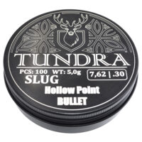 Пули полнотелые TUNDRA HOLLOW POINT BULLET 7.62(7.74) 5.0г 100шт