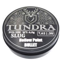Пули полнотелые TUNDRA HOLLOW POINT BULLET 7.62(7.74) 6.0г 100шт Пули полнотелые TUNDRA HOLLOW POINT BULLET 7.62(7.74) 6.0г 100шт