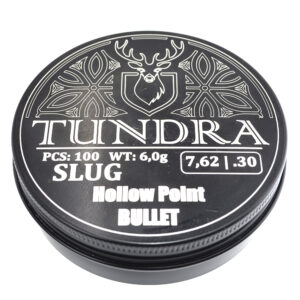 Пули полнотелые TUNDRA HOLLOW POINT BULLET 7.62(7.74) 6.0г 100шт