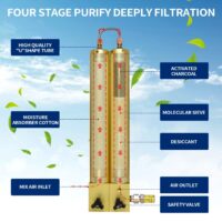 Система фильтрации 3в1 для компрессоров 2 колбы (сепаратор, влагоотделитель, фильтр) (ИП Рогаткин) 6