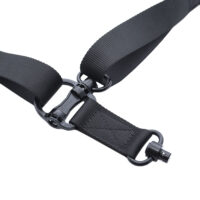 Ремень тактический оружейный Универсальный с 2-мя антабками QD для карабина, ружья, приклада, Леший 2.0 (черный) купить