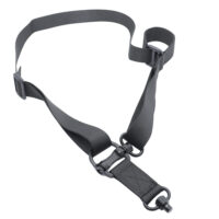 Ремень тактический оружейный Универсальный с 2-мя антабками QD для карабина, ружья, приклада, Леший 2.0 (черный) 4