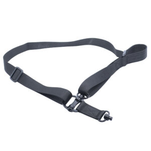 Ремень тактический оружейный Универсальный с 2-мя антабками QD для карабина, ружья, приклада, Леший 2.0 (черный)