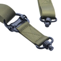 Ремень тактический оружейный Универсальный с 2-мя антабками QD для карабина, ружья, приклада, Леший 2.0 (зеленый) купить